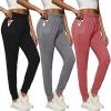 3 Pack Black dark Grey pink