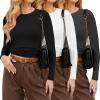 3 Pack Black  White  Dark Grey