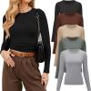 5 Pack Black  Nude  Light Grey  Olive Green  Coffee