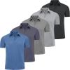 imageCE CERDR Mens Golf Polo Shirts Short Sleeve QuickDry Moisture Wicking Athletic Performence Casual Golf TShirt