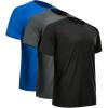 3 Pack Black  Dark Grey  Blue