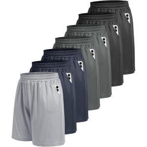 5 Pack Athletic Gym Mens Shorts – Workout Black Quick Dry Basketball Shorts with Pockets for Running Casual Activewear(6-black/Black/Dack Grey/Dack Grey/Navy Blue/Navy Blue/Light Grey)