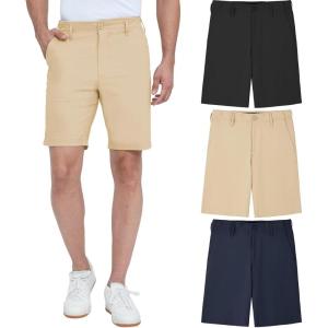 CE’ CERDR 3 Pack Mens Shorts Casual Flat Front Basic Shorts for Men with Pockets