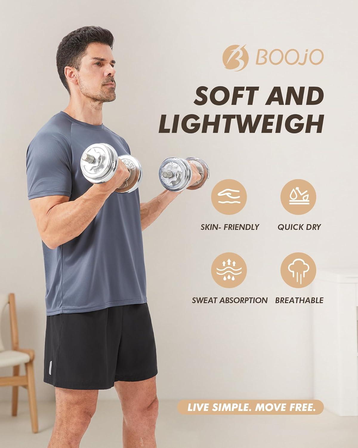 image:imageWorkout Mens Shirts Casual Black Quick Dry Moisture Wicking TShirts Crew Neck Short Sleeve for Gym Athletic Running11sky Blue